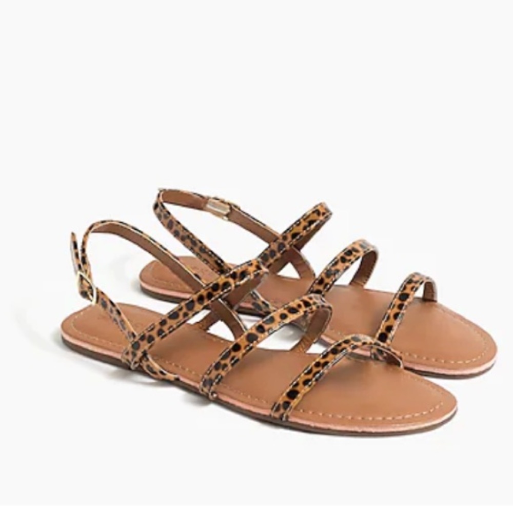 J Crew Tortoise Ankle Strappy Heel Sandals